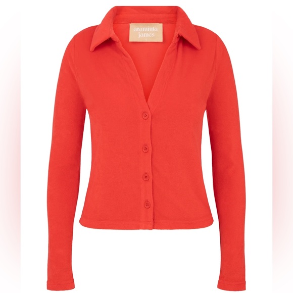 NWOT Araminta James BAILEY LONG SLEEVE CORAL - Picture 2 of 9